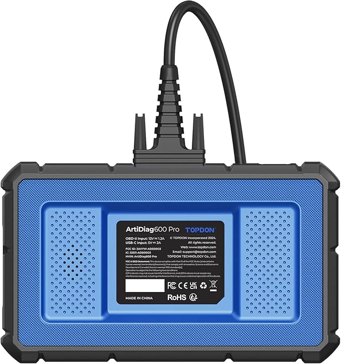 ArtiDiag600 Pro OBD2 Scanner Diagnostic Tool - TOPDON Automotive Scan Tool with Full Systems, Car Code Reader with 9 Reset