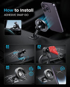 APPS2Car 2-Pack Compatible for Magsafe Phone Holder for Car - Designed for iPhone 17/16/15/14/13/12 Official Magsafe Case