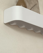 Kazai. Key Holder for Wall 'Tone' | Minimalist Key Hooks Design from Berlin | Modern Key Hanger with Metal Shelf | Key Hook W