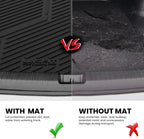 LASFIT Trunk Mat for Ford Fusion 2013-2020 (Only Fit Gasoline Not Fit Hybrid & PHEV) All Weather TPE Mats Custom Fit Cargo Mats for Ford Fusion Car Mats and Cargo Liner, Black