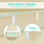 HapiRm Over Door Hat Rack - Wall Mounted Hat Holder with 6 Hooks and Metal Basket Design, Baseball Cap Organizer Storage Up t
