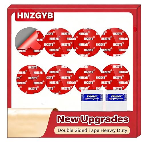 16Pcs Heavy Duty Round Dash Cam Adhesive Pads, 248°F Heat Resistant Double Sided Mounting Gel Pads, Adhesive Pads for Dash Cam Mount for Windshield, Dashboard, GPS, and Camera Holders