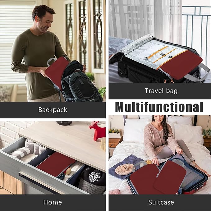 PANDA JOYS 4 Set Compression Packing Cubes Travel - Travel Accessories Expandable Packing Organizers for Carry On - Essential