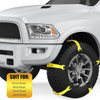 20 Pcs Anti Slip Snow Chains for Tire Emergency Universal Adjustable Mud Ice Sand Tire Chains for Car Suv Truck Lawn Winter S