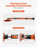 Snow Shovel and Snow Brush 42 in Extendable Snows Broom & Ice Scraper with 180° Pivoting Head Non-Slip Grip Portable Winter Snows Removal Tools for Cars Trucks SUVs Vehicle