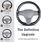 Steering Wheel Cover for Tesla Model 3(2017-2023) Model Y(2020-2024), Steering Wheel Accessories for Tesla Model 3/ Y