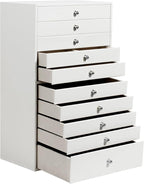 GUKA Large Jewelry Box, Jewelry Case with 10 Drawers for Big and Small Jewelry, Jewelry Storage Organizer for Watch Earrings 