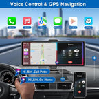 Carplay Screen for Car,10.26" HD IPS Wireless Portable car Stereo for Apple Carplay&Android Auto,Car Audio Receivers with 4K 