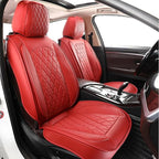 MIROZO Seat Covers Full Set,Waterproof Faux Leather Car Seat Covers Breathable Car Seat Protector Universal Automotive Vehicl