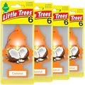 LITTLE TREES Car Air Freshener | Hanging Tree Provides Long Lasting Scent for Auto and Home | 24 Air Fresheners |Coconut