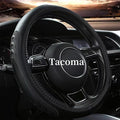 Yangday Leather Steering Wheel Cover for Toyota Tacoma 4Runner Tundra, 15.5-16 inches Car Steering Wheel Cover with Anti-Slip
