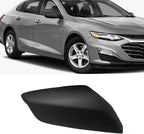 For Chevy Chevrolet Malibu Side Mirror Cover Cap 2016 2017 2018 2019 2020 2021 2022 2023 Matte Black ABS Plastic Textured Passenger Driver Rear View Mirror Covers Caps Replacement 84026842 84026841