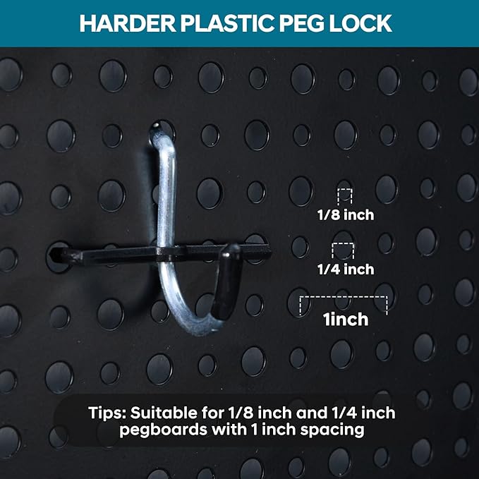 246PCS Pegboard Accessories Organizer Kit,Includes Pegboard Hooks,Bins,Baskets,Paper Towel Holder;Suitable for 1/8 and 1/4 Pe