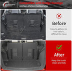 Floor Mats Compatible with 2016-2025 2026 Dodge Durango 6 Seats Cargo Mat Back Seat Protector Trunk Liner 2024 Durango Accessories (Fit 6 Seats, 3rd Row Backrest Mats+Trunk Mat+Floor Mats)