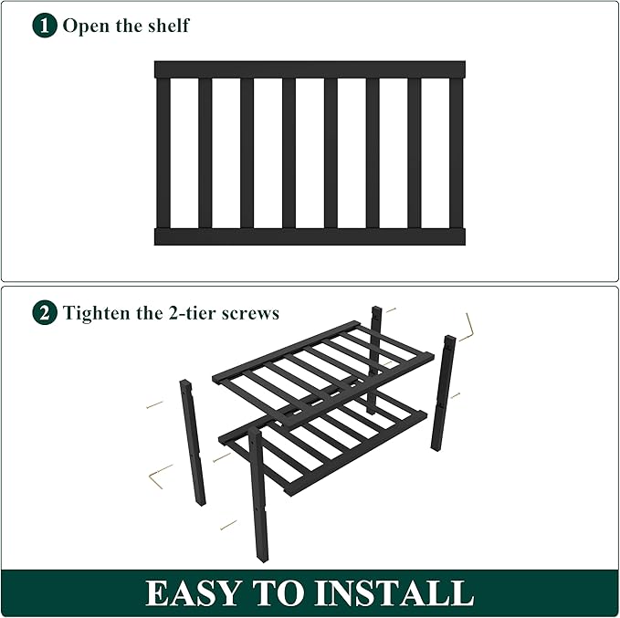 Smiry Bamboo Shoe Rack for Closet, 2 Tier Small Wooden Stackable Shoe Organizer, Free Standing Shoes Storage Shelf for Entryw