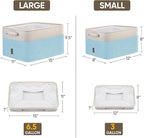 BALEINE 3 Pack Fabric Closet Storage Bins for Shelves, Linen Closet Organizers and Storage, Decorative Baskets for Organizing