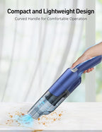 Handheld Vacuum Cordless, 24KPA Powerful Car Vacuum, Rechargeable, Charging Dock, Ergonomic Handle, 2-in-1 Crevice Tool, 1.8l