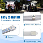 10 Pack DC12V LED Lights Strip Bar Interior Lighting for Enclosed Cargo Trailer, Car, RV, Truck, Camper, Van, Boat, Cabinet - White