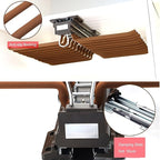 Pull Out Clothes Rail Extendable Wardrobe Rail Tube Rod - Steel Pull Out Pants Rack Pants Hanger Bar 22 Arms, Extendable Clos