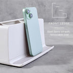 YouCopia The Ledge Toothbrush Holder, 3-Slot, Bathroom Vanity Counter Organizer with Cord Slots, Removable Base and Storage f