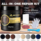 Leather Recoloring Balm, 12oz Large Size Leather Dye, Color Restorer, Scratch Repair, Furniture & Couch Restorer Kit, Repair 