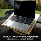 Essential Steering Wheel Tray - Car Table for Meal, Multipurpose Steering Wheel Table for Travelers, Table and Laptop Holder, Laptop Tray for Work
