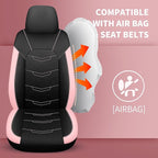 Pink Seat Covers,Breathable and Sport Seat Covers,Anti-Slip Universal Fit Car Seat Covers Full Set for Cars Sedans SUV and Tr