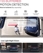 Vantrue E1 Pro 4K Mini Dash Cam Front, STARVIS 2 PlatePix HDR Night Vision Car Camera, Built-in 5G WiFi GPS, 1.54'' IPS Scree