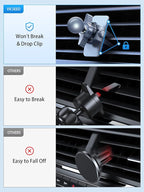 VICSEED for MagSafe Car Mount [Upgraded Strongest Magnet Power] Magnetic Phone Holder for Car Vent 360 Adjustable Magnetic Car Phone Holder Mount for iPhone 16 Pro Max 15 14 13 12 Plus Mini
