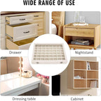 Siveit Velvet Jewelry Tray 48 Grid Jewelry Display Tray Organizer Box with Transparent Lid Rings Earrings Necklaces Pendants 
