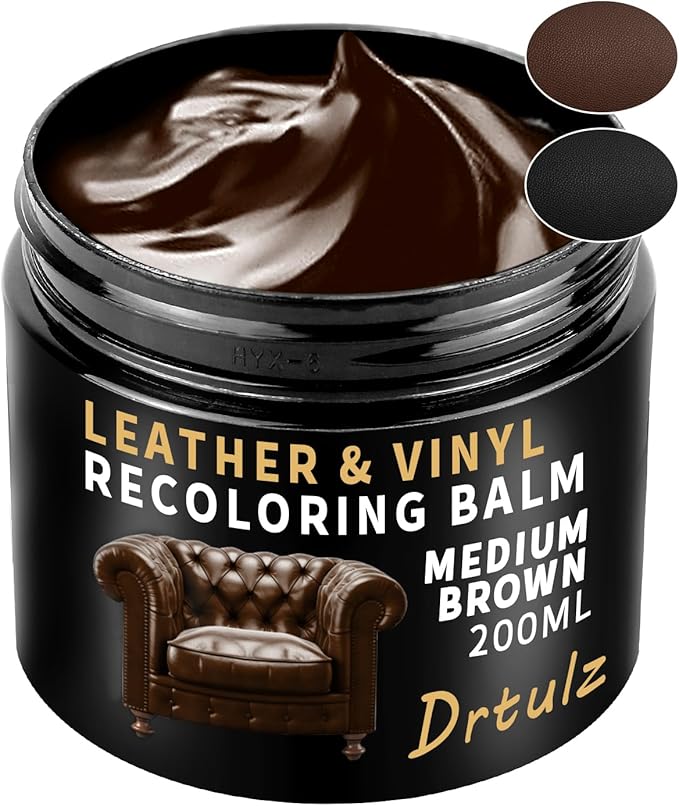 Leather Recoloring Balm, Leather Color Restorer Conditioner, Leather Restorer for Couches Paint, Leather Scratch Remover, Scr