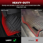LASFIT Floor Mats & Cargo Mat for Nissan Sentra 2014-2019, Custom Fit TPE All Weather Easy Clean Durable No-Curling Floor Liners for Sentra 2019 2018 2017 2016-2014 Car Mats & Trunk Mat, Black