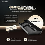 TACOBRO Armrest Storage Box Insert Organizer for Volkswagen Jetta 2020-2025 2026 S, Sport, SE, SEL, GLI Autobahn & 40th Anniversary Edition, Jetta Center Console Tray –Interior Storage Solution