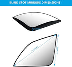Convex Stick On Custom Fitted Blind Spot Mirrors Compatible With Toyota Corolla 2020-2025- Engineered to Provide A Wider View