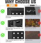 Metal Pegboard Storage System, Garage Wall Organizer, Tool Storage Panels for Workbench (Black 31.5"x15.75"-4PCS)