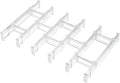 Vtopmart 2.36” Drawer Dividers with Expandable Inserts, 12.8"-22.3" Adjustable Kitchen Drawer Organizer, Clear Plastic Organi