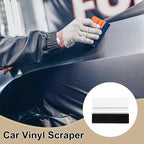 HARFINGTON 10pcs Car Vinyl Scraper 4inch Vinyl Squeegee Felt Edge Squeegee Tool for Car Window Tint Wallpaper Decal Sticker Installation Crafts Car Wrap Paste, White