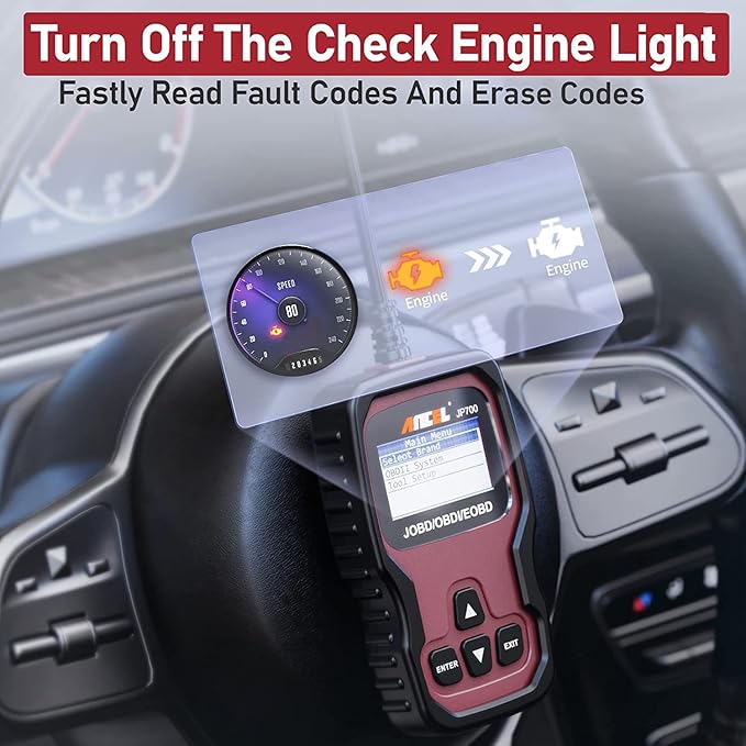 ANCEL JP700 JOBD OBD2 Japanese Car Scanner, JDM Automotive Code Reader Check Engine Light OBDII Diagnostic Scan Tool Fits for