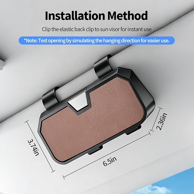Sunglasses Holder for Car Visor Leather Eyeglasses Organizer Case for BMW X3 X5 X7 X1 3 4 2 5 Series Accessories