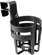 Custom Accessories Large Plastic Cup & Beverage Holder, Black, 44oz (3.5L), Pack of 2