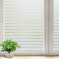 DOWELL Window Privacy Film, Frosted Glass Window Film, Static Cling Glass Vinyl, Heat Blocking Frosting Coverings, Removable Door Stickers for Home Office, Non-Adhesive, Reusable, 23.6 x 118.1 inches