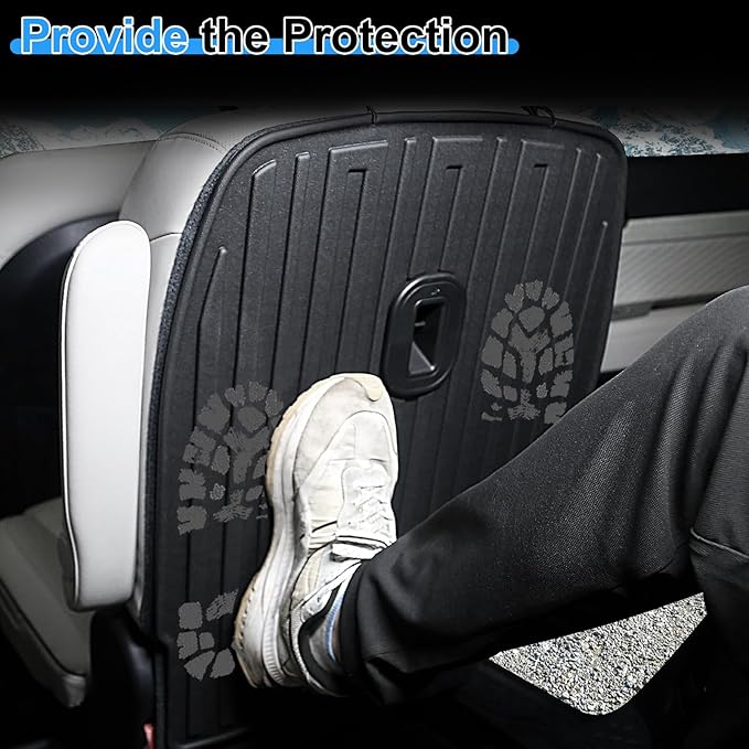 Second Row Backrest Mats for 2020-2025 Hyundai Palisade, All Weather TPE Seat Back Covers Kick Mats for Hyundai Palisade Accessories-7 Passenger Only