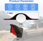 LivTee Car Blind Spot Mirror with Side Mirror Rain Guard 2 Pack, Carbon Fiber 2-in-1 Rear View Rain Mirror Covers, 360 Drgree Adjustable Convex Mirror, Automotive Exterior Accessories
