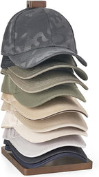 Mkono Hat Organizer for Baseball Caps, Hat Rack Hold Up to 10 Hats Baseball Caps Tabletop Hat Holder Storage Display for Clos