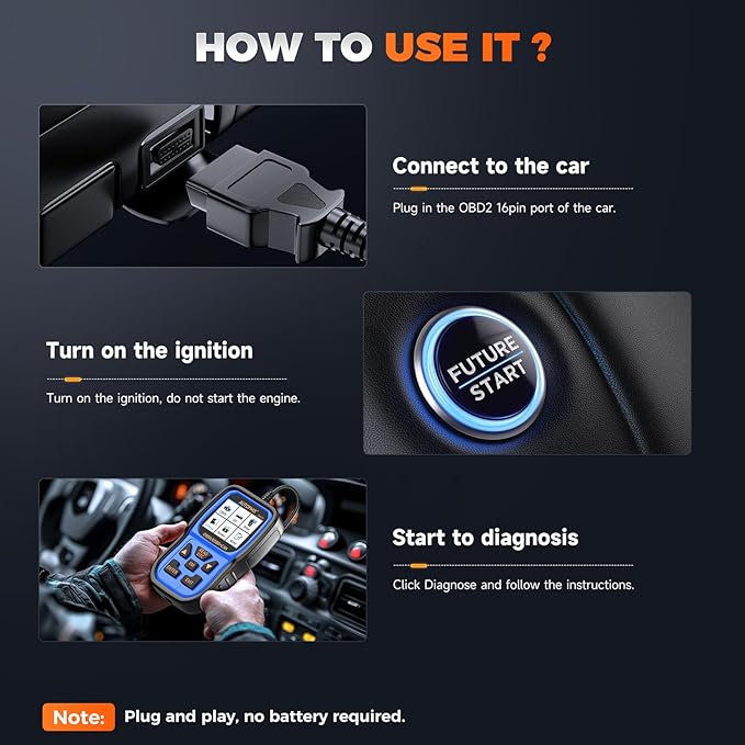 AUTOPHIX OM126P+ OBD2 Scanner, Check Engine Light Code Reader, Car Code Scanner for Automotive Diagnostic, Read & Clear Fault
