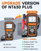 2026 FOXWELL NT630 Pro 2-in-1 ABS SRS Scan Tool & Battery Tester, Upgraded from NT630 Plus, OBD2 Scanner with 12V Battery Load