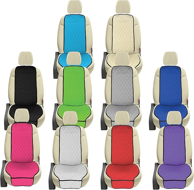 FH Group Car Seat Cushion – Neosupreme Single Front Seat Cover with Front Pockets, Airbag Compatible, Universal Fit Car Seat 