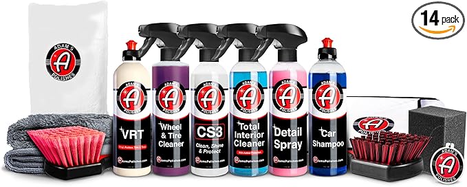 Adam's Polishes Essential Car Wash Kit (14-Item) - Auto Detailing Car Care Cleaning Kit Car & Truck Lovers, Dads, Moms and DI