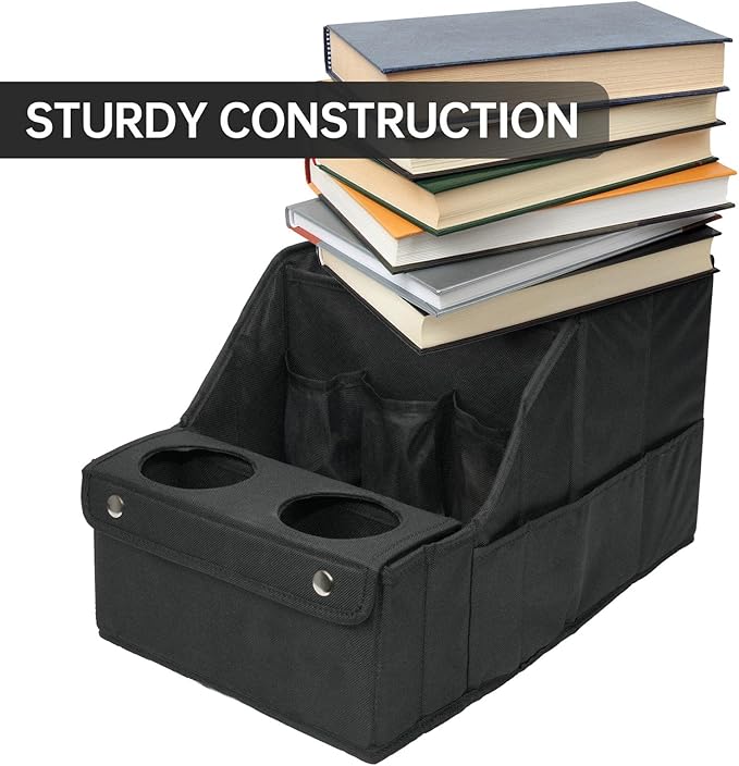 MULISOFT Car Seat Organizer- Backseat Car Organizer with 11 Storages Compartments and 2 Cup Holders, Organizers and Storage,