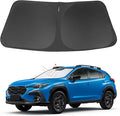 Front Windshield Sun Shade Foldable Car Front Window Sun Shade Windshield Shade Custom Fit for 2018-2023 Su-baru Crosstrek Block UV Rays Heat Keep Car Cooler
